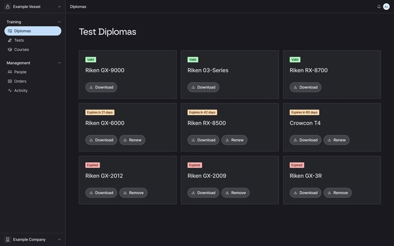 Automatic-certification